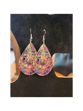 Bohemian Hippie Dangle Multicolored Earrings